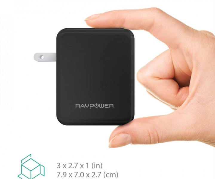 RAVPower Сетевое зарядное устройство RAVPOWER RP-PC026 4-Port Wall Charger Black 